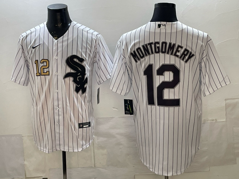 2026 Men Nike Chicago White Sox #12 Montgomery white MLB Jersey006